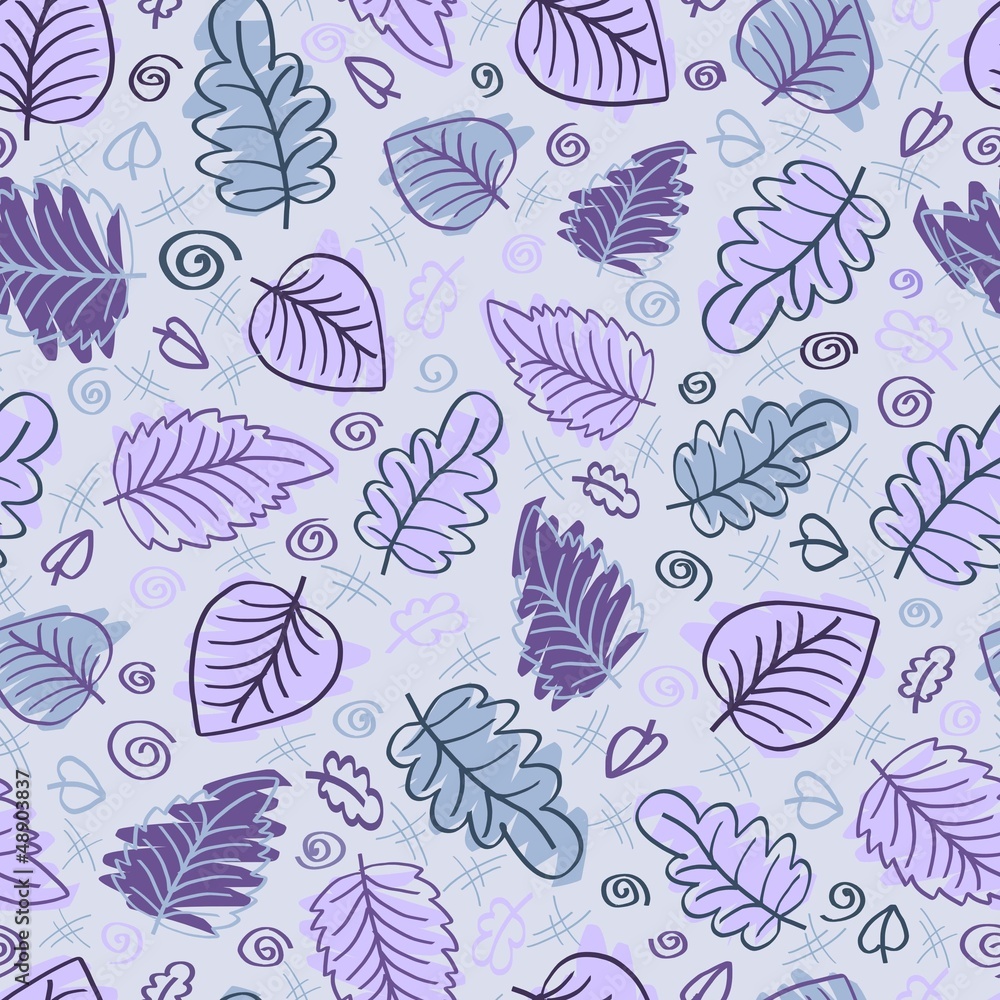 Seamless leaf pattern Seamless leaf pattern