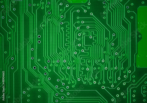 Green circuit plate background