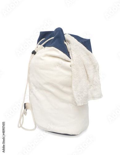 White laundry bag