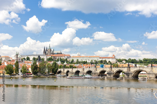 Hradcany with Charles bridge, Prague, Czech Republic