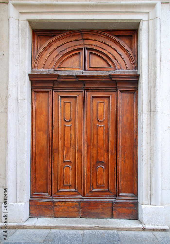 Italy, Ravenna Saint Mary Suffragio church door