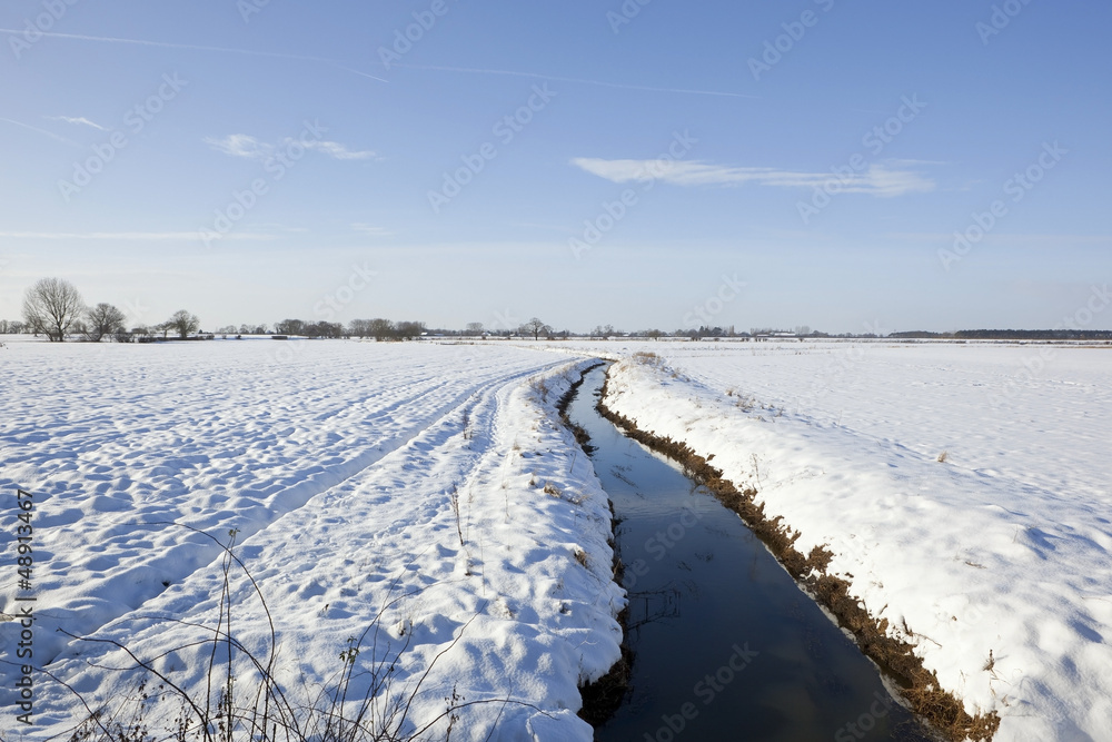 frozen farmland