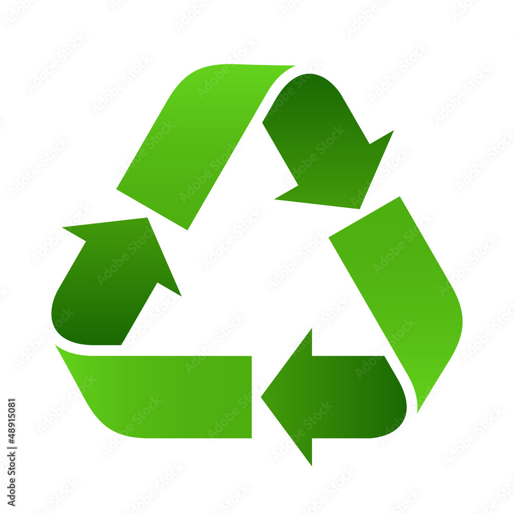 Obraz premium Recycle sign - vector illustration