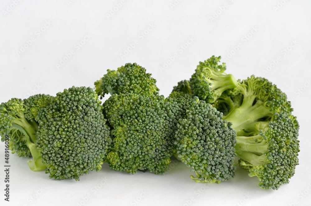 Broccoli vegetable isolated on white Broccoli vegetable isolated on white