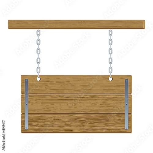 Retro style wooden board