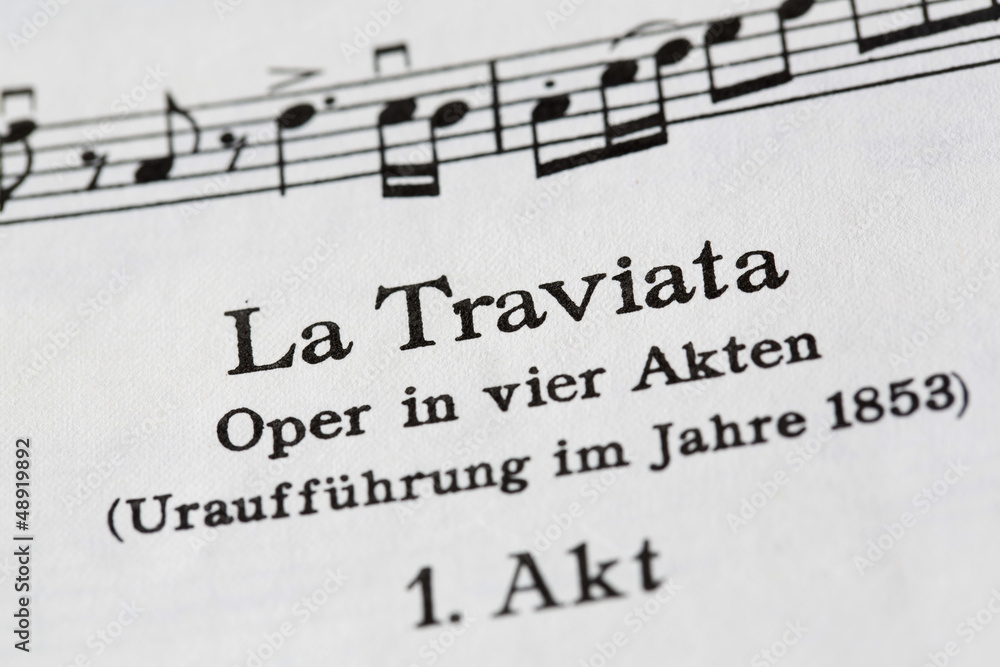 Fototapeta premium Musical score