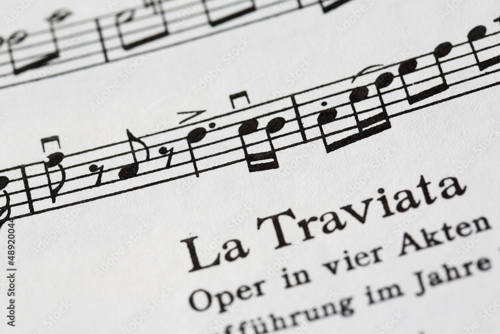 Fototapeta premium Musical score