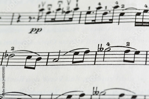 Fotografie Musical score