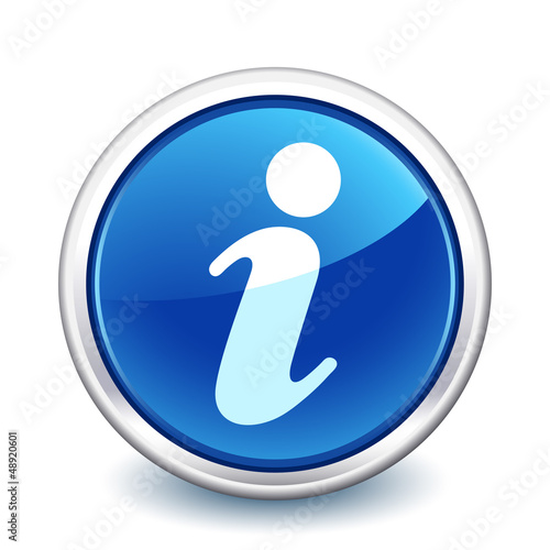 button blue info