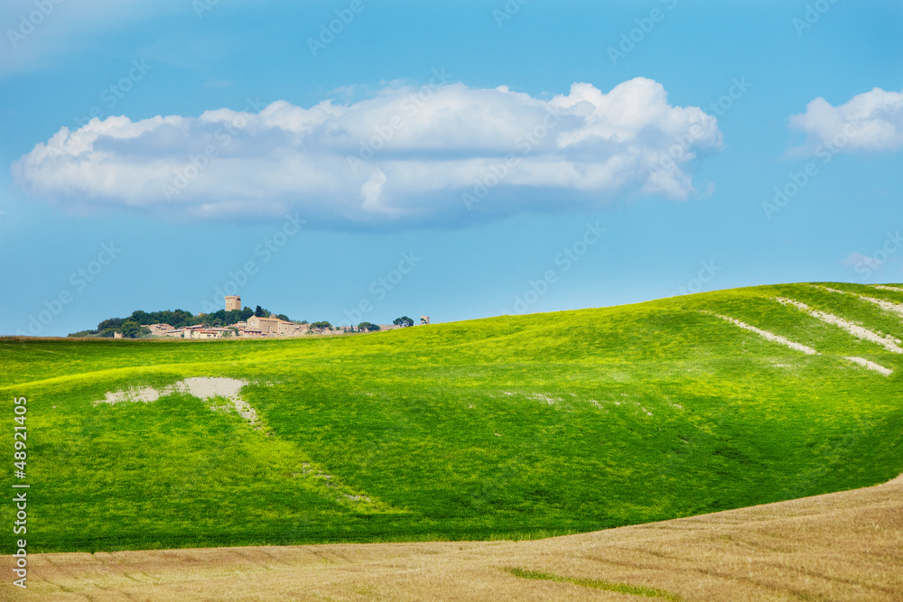 View of typical Tuscany landscape View of typical Tuscany landscape