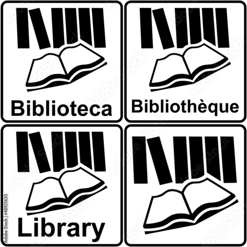 CARTELLO BIBLIOTECA LIBRERIA MULTILINGUE  3