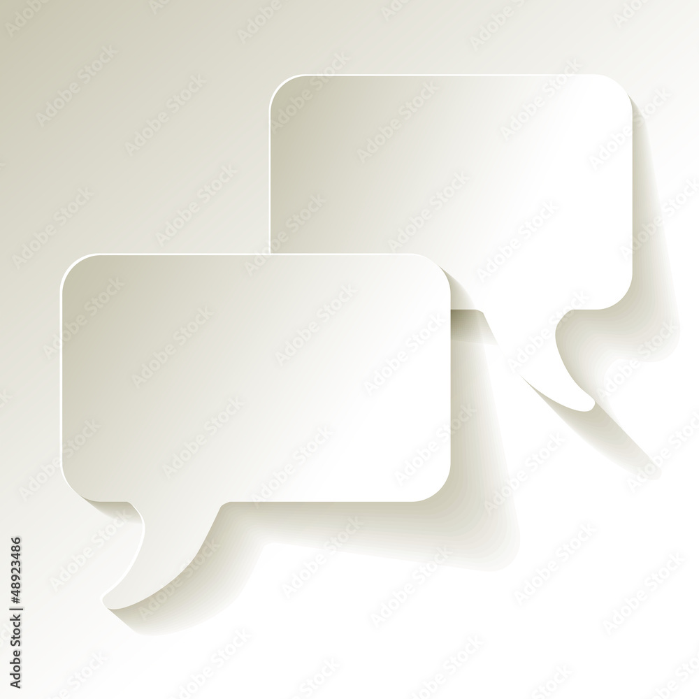 Speech Bubbles in blanco Speech Bubbles in blanco