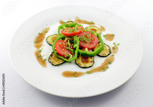 Grilled vegetables with tomatoes – gegrilltes Gemüse mit Tomaten