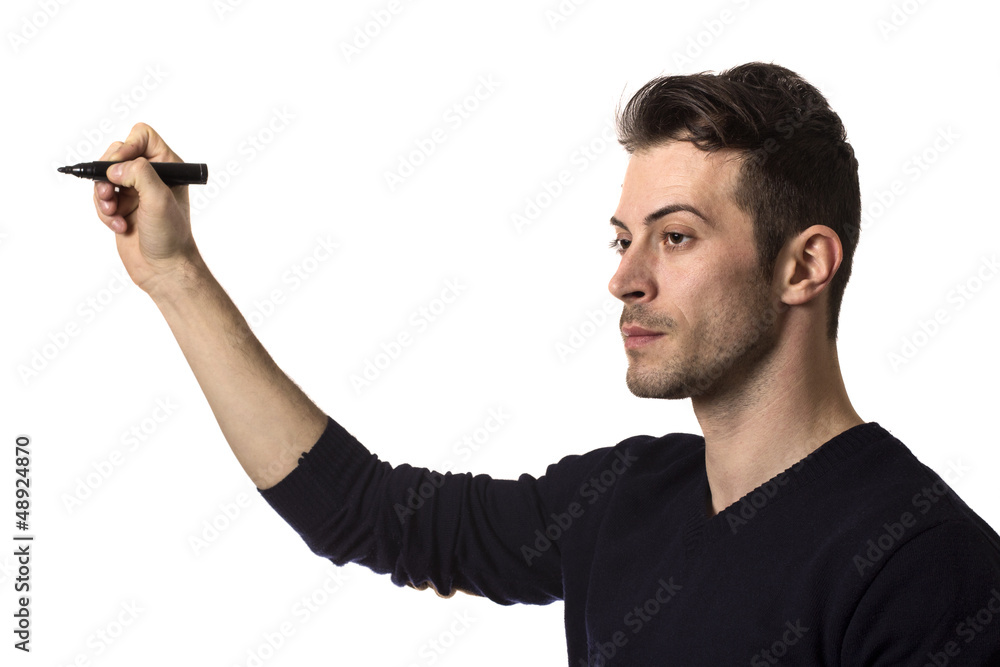 Man writing Man writing