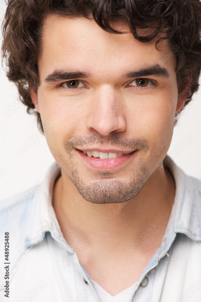 Fototapeta premium Handsome Man Close Up Portrait