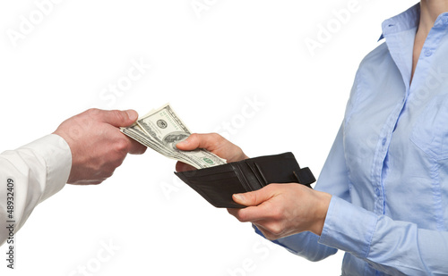 Paying money from a wallet