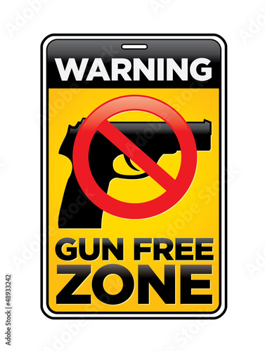 Gun Free Zone Sign