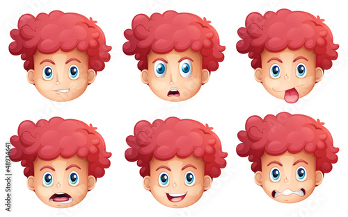 Different facial expressions