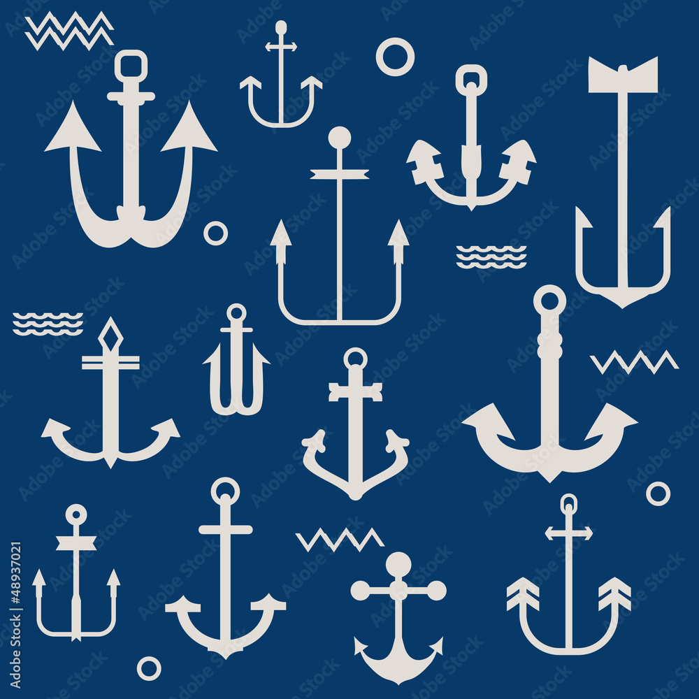 Various Anchor Collection - for your logo, design, scrapbook Various Anchor Collection - for your logo, design, scrapbook