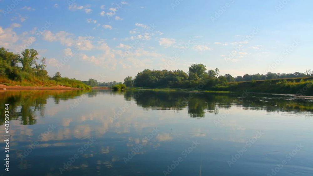 summer landscape with river summer landscape with river