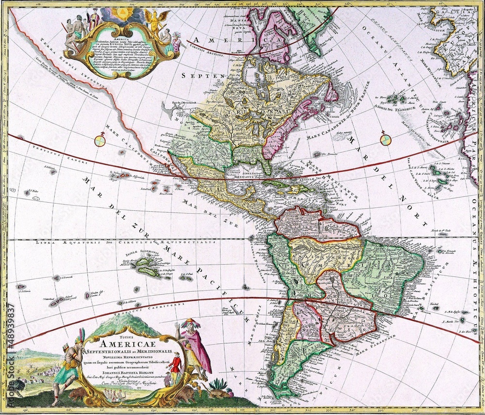Obraz premium old map