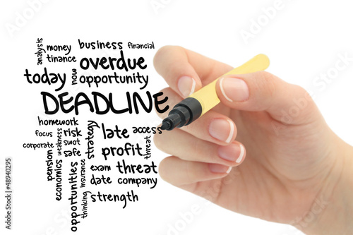deadline word cloud