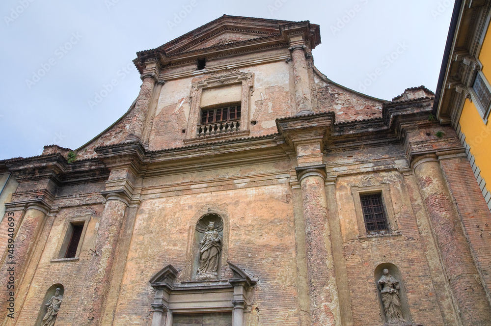 Church of Carmine. Piacenza. Emilia-Romagna. Italy.