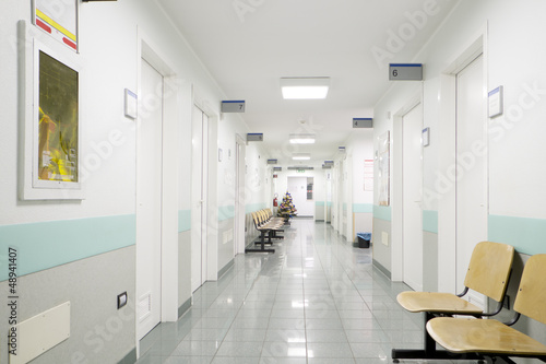 Papier peint Hôpital couloir