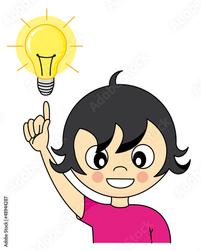 Girl with an idea