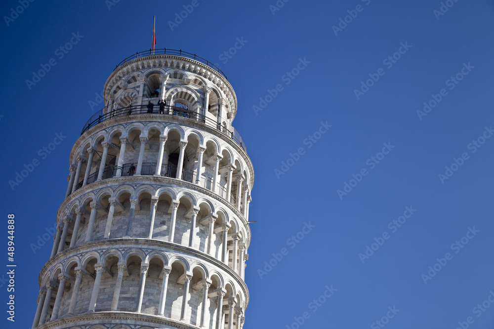 Pisa, la torre pendente, dettaglio