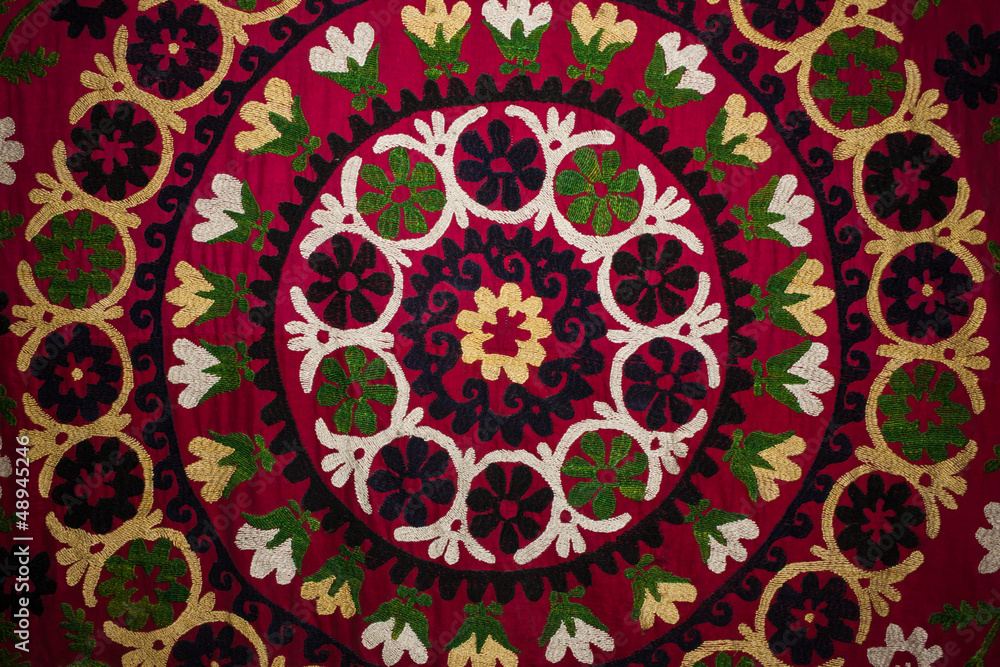 Traditional embroidered fabric Traditional embroidered fabric