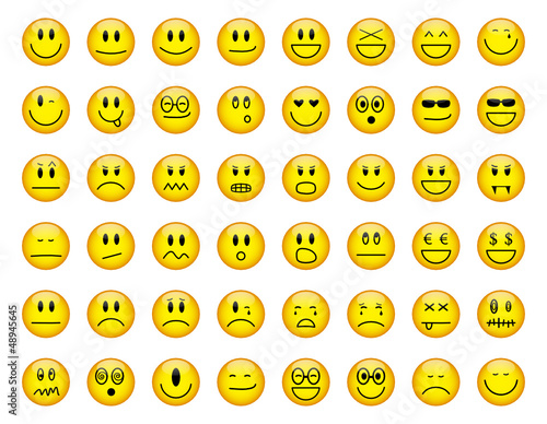 Smiley Button Set