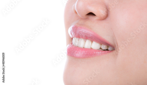 Healthy woman teeth