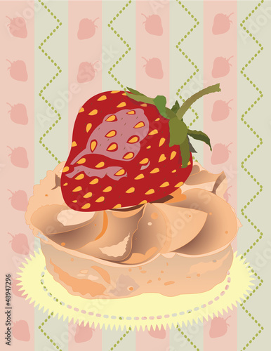 Strawberry cake