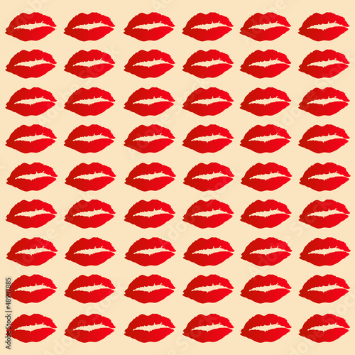 red lip seamless background