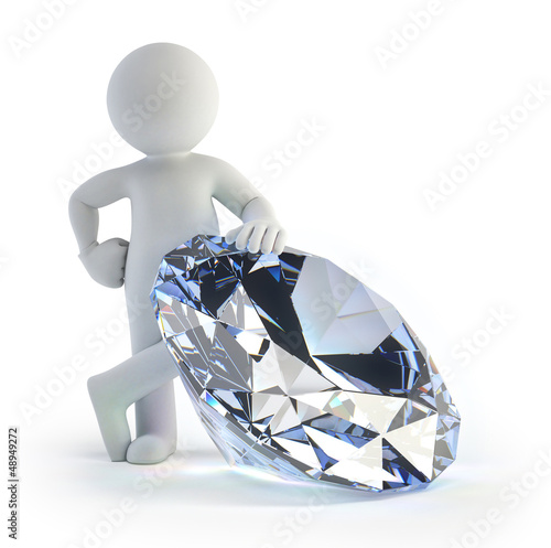 Fotografie 3d small people - diamond