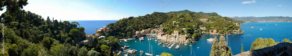 Panorama of Portofino town
