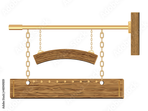 Retro style wooden board