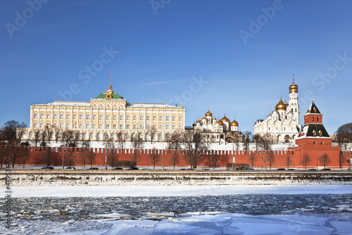 Panorama of the Moscow Kremlin. Russia