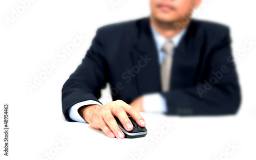businessman using a mouse photo