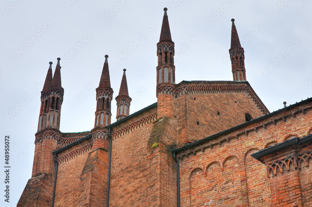 Fototapeta premium Basilica of St. Antonino. Piacenza. Emilia-Romagna. Italy.