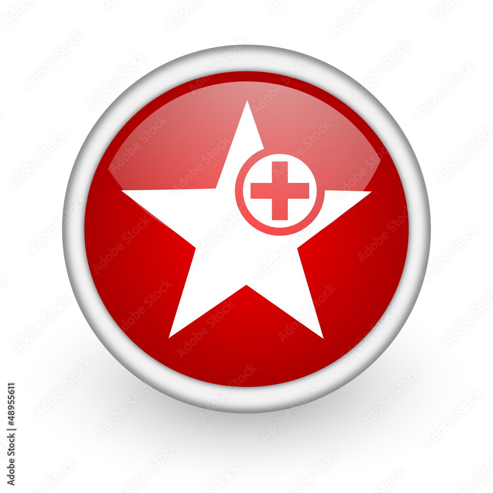 star red circle web icon on white background star red circle web icon on white background