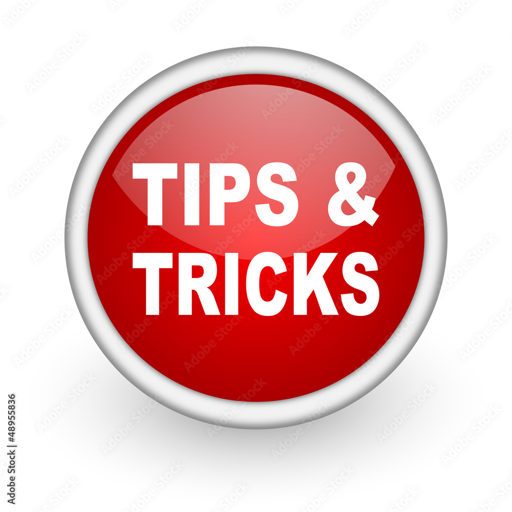 tips red circle web icon on white background tips red circle web icon on white background