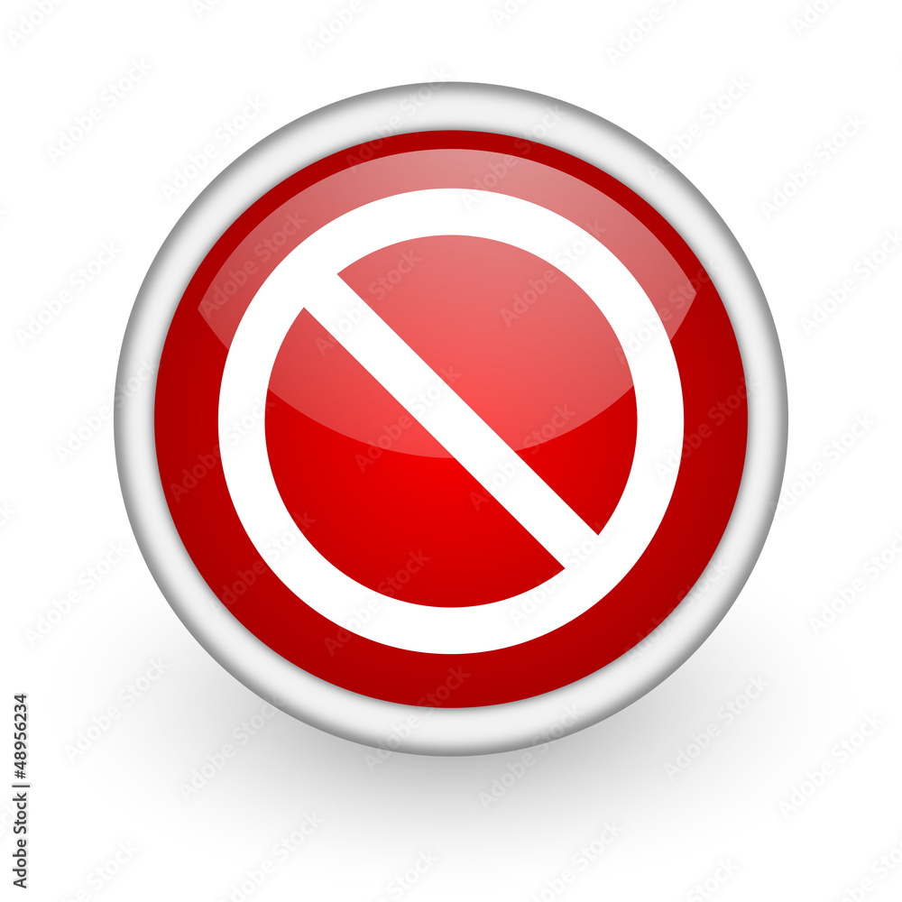 access denied red circle web icon on white background access denied red circle web icon on white background