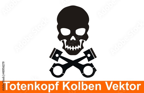 Totenkopf Kolben Vektor