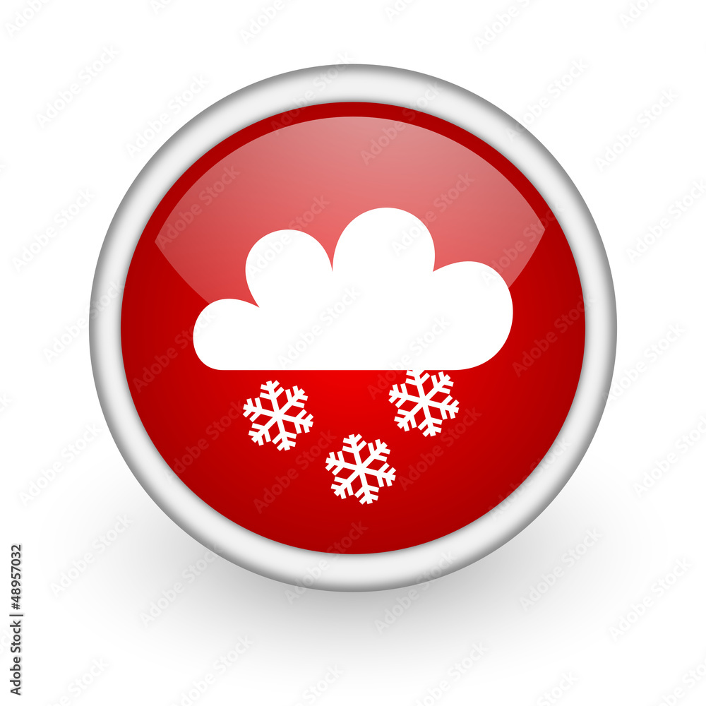 weather forecast red circle web icon on white background weather forecast red circle web icon on white background