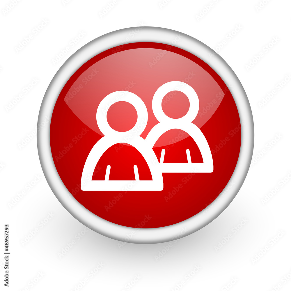 forum red circle web icon on white background forum red circle web icon on white background