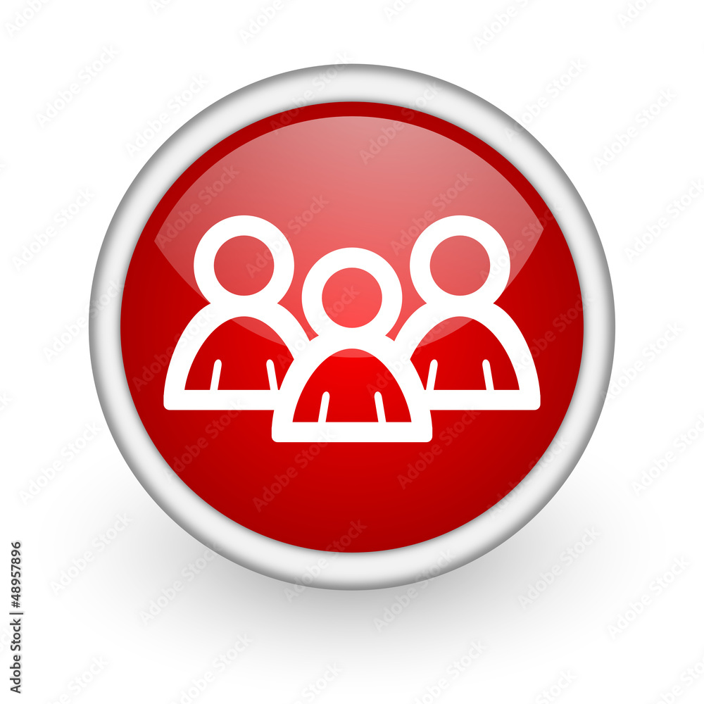forum red circle web icon on white background forum red circle web icon on white background