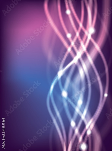 Blue Glowing Abstract Lines background © svetlyachok