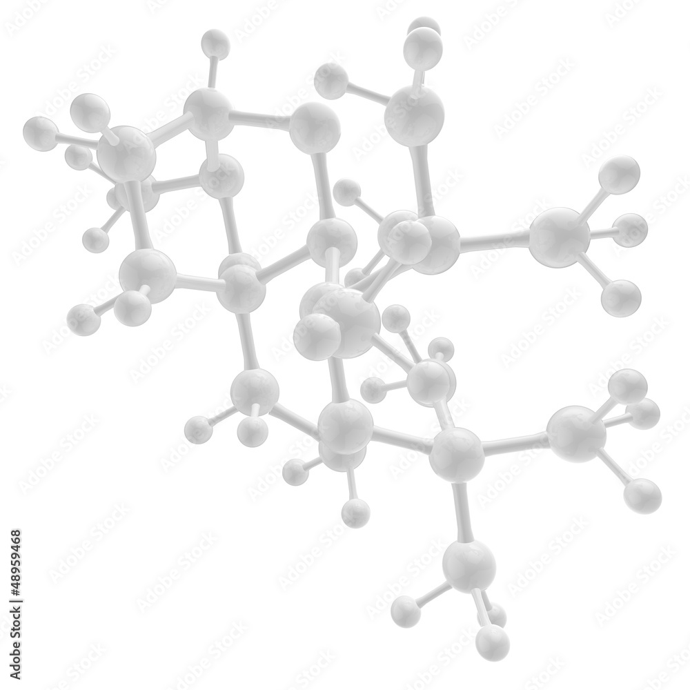 Molecule white 3d Molecule white 3d